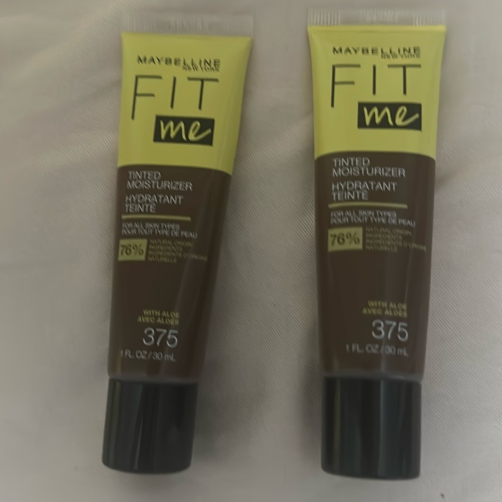 Maybelline FIT me Tinted Moisturizer 375 lot of 2